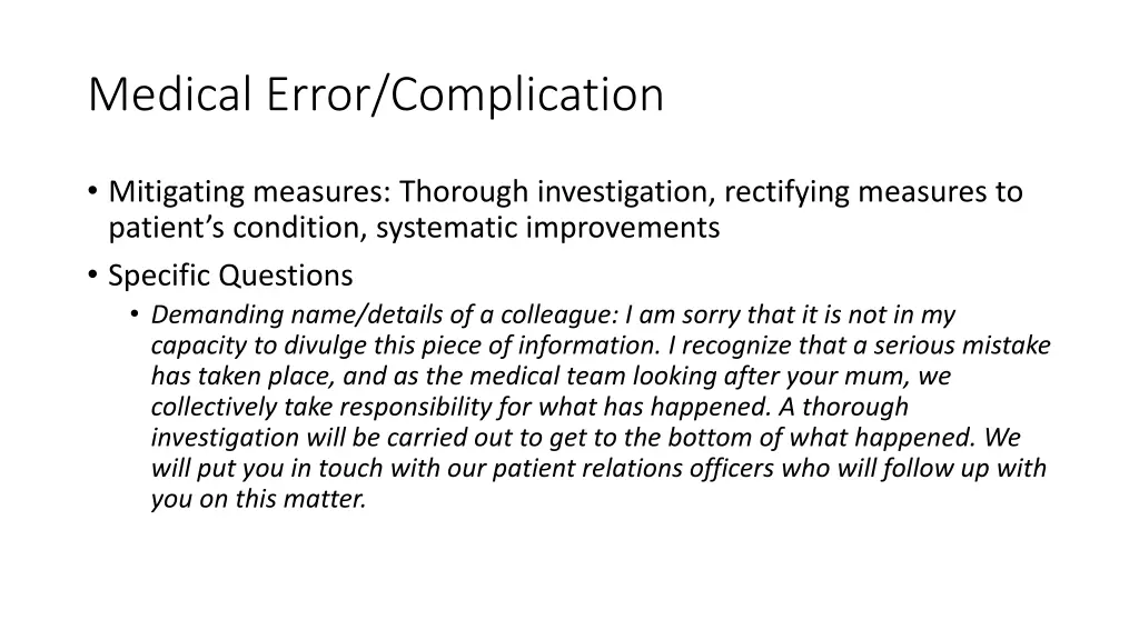 medical error complication 1