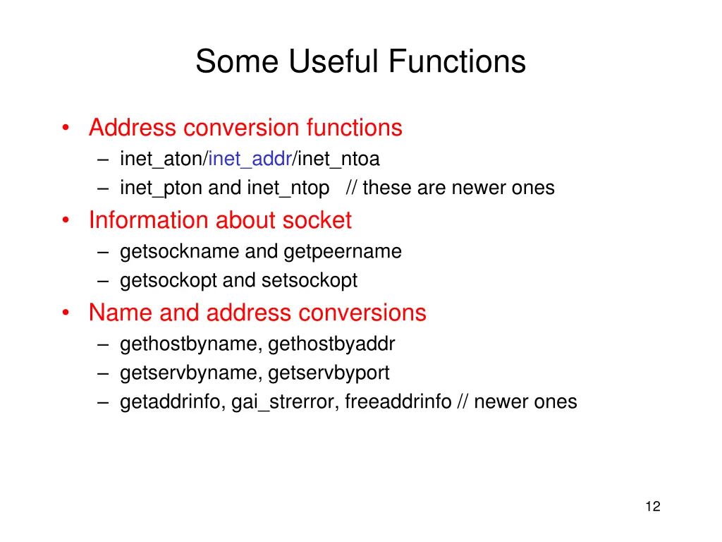 some useful functions 1
