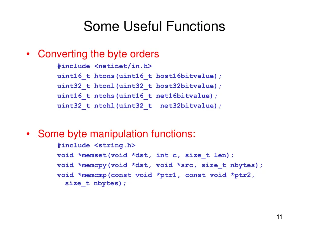 some useful functions
