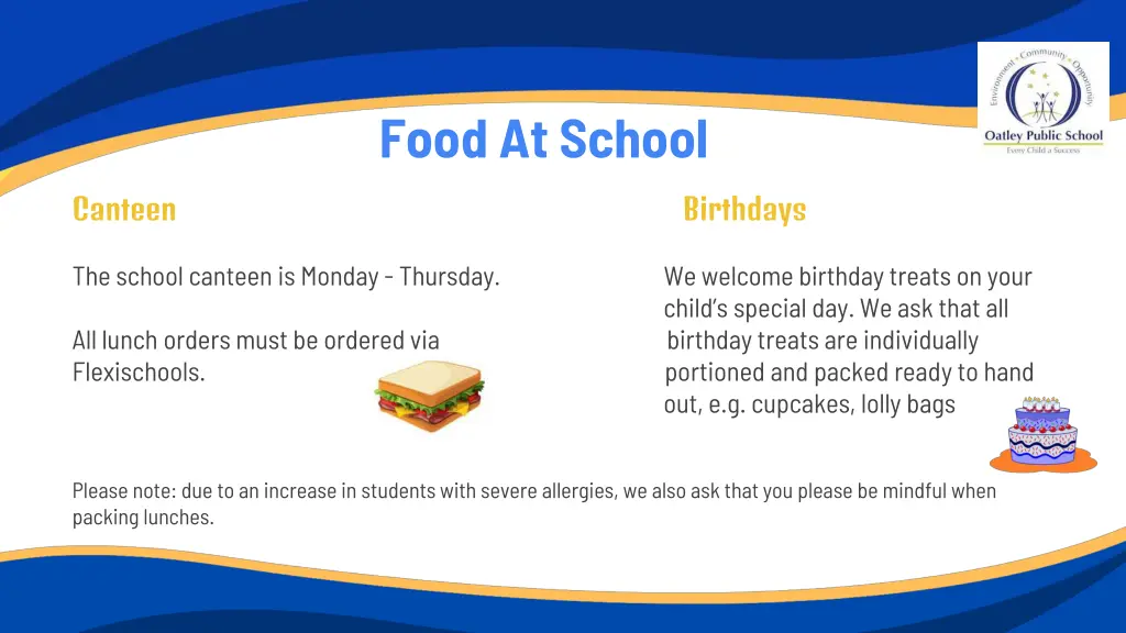 food at school