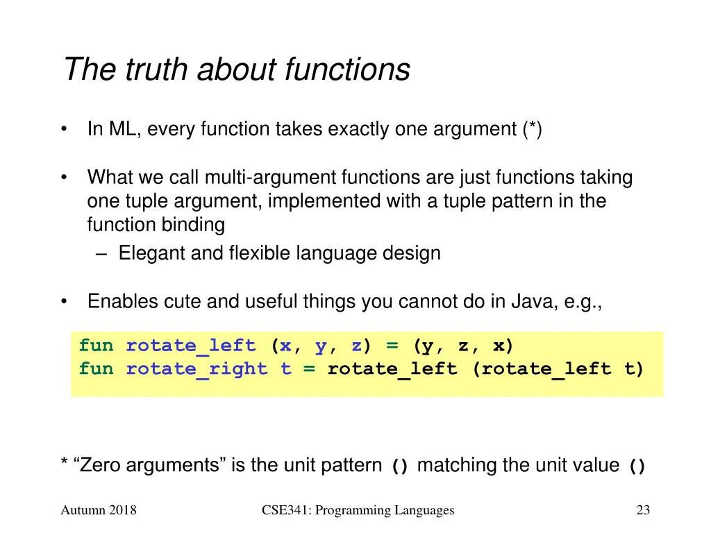 the truth about functions