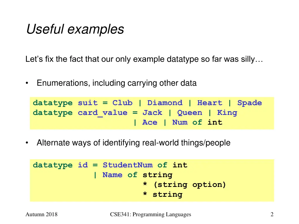 useful examples