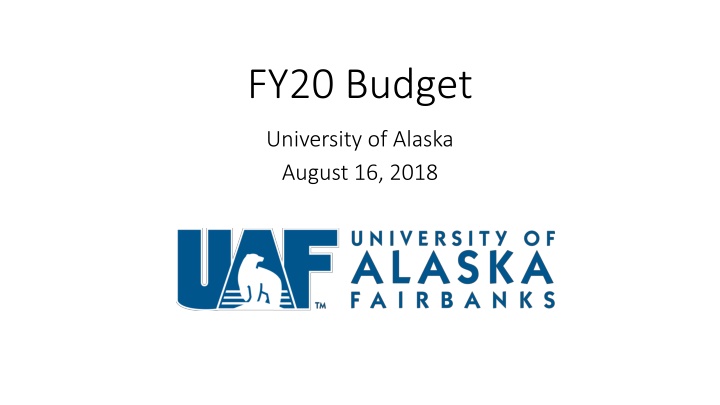 fy20 budget