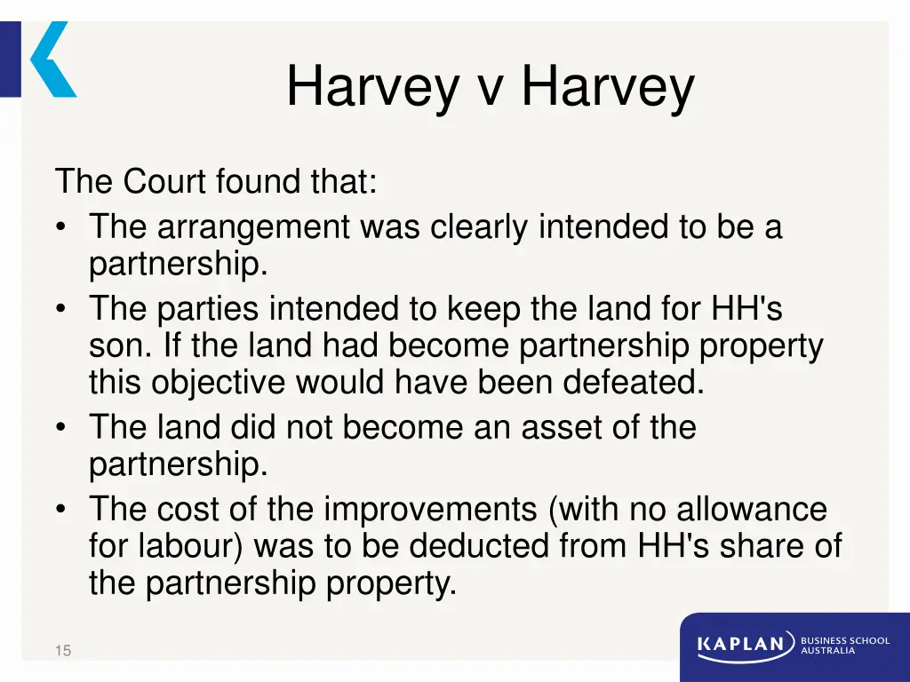 harvey v harvey 1