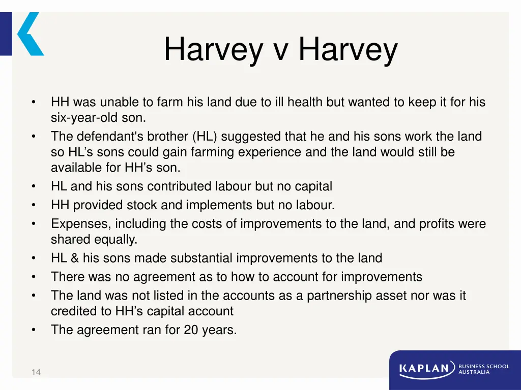 harvey v harvey
