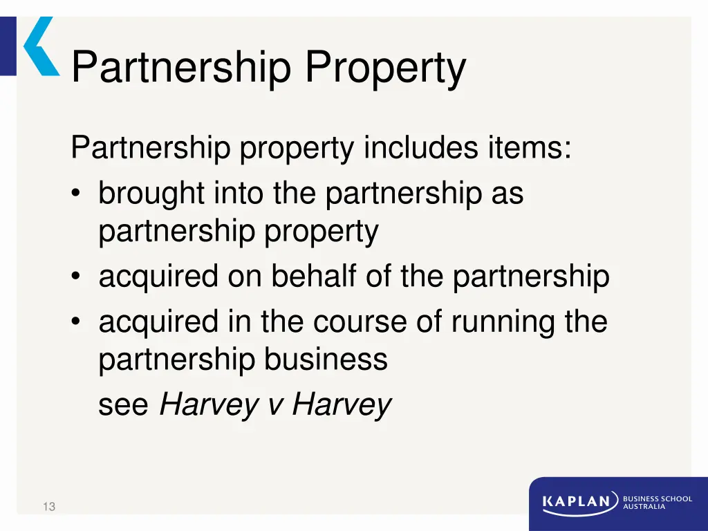partnership property