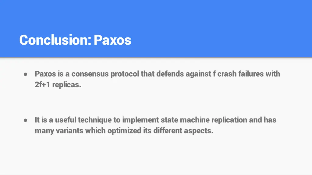 conclusion paxos