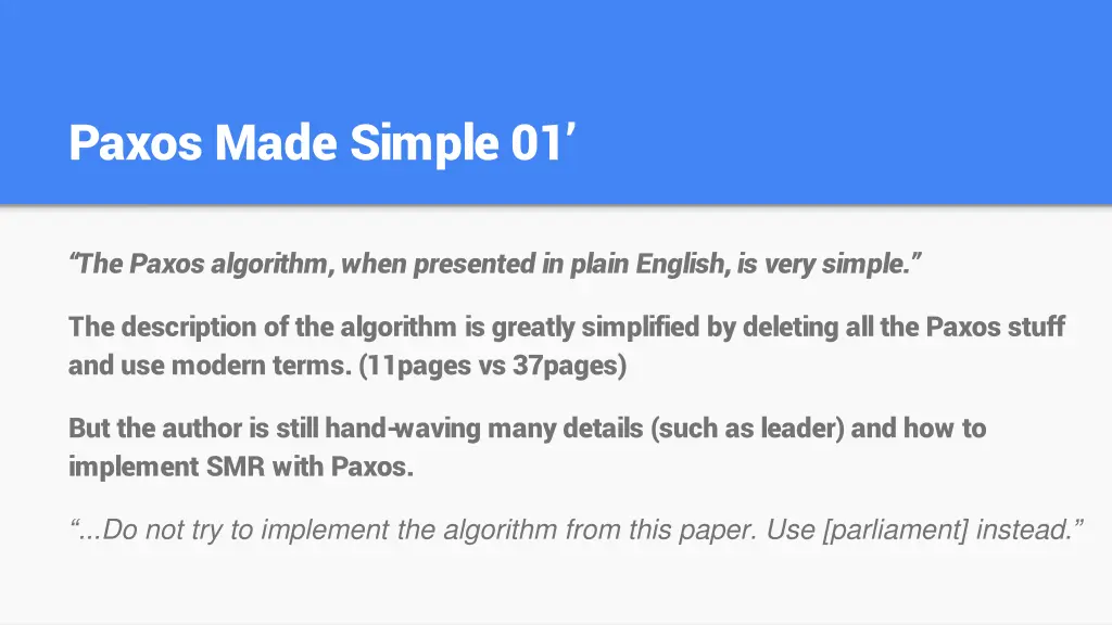 paxos made simple 01