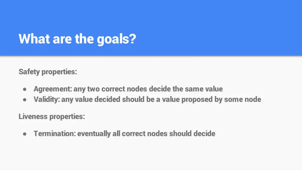 what are the goals