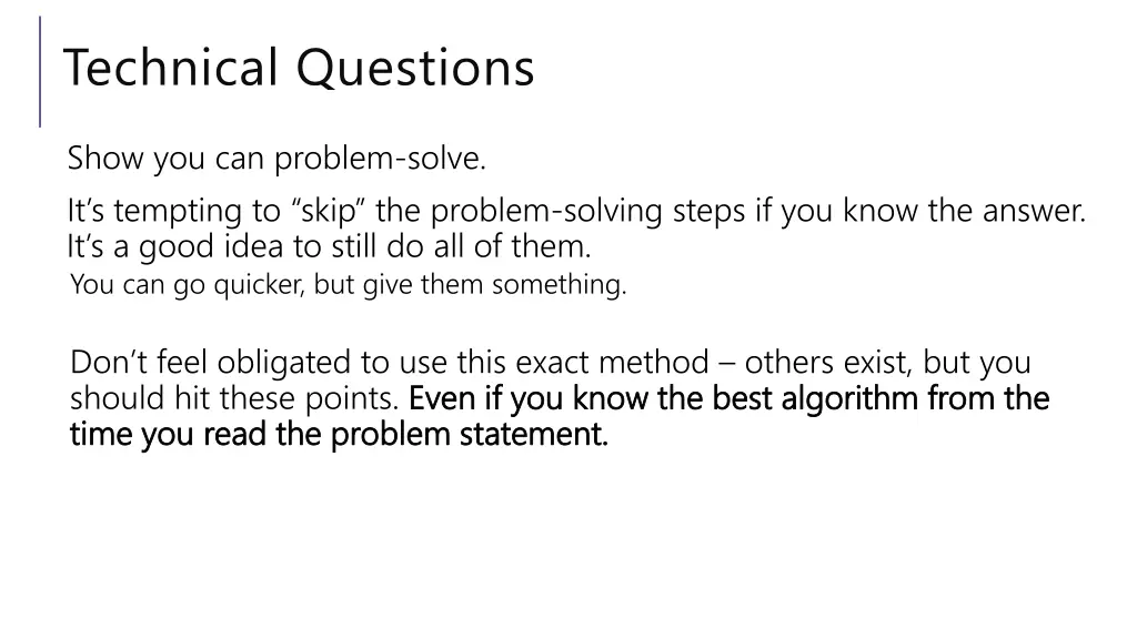 technical questions 1