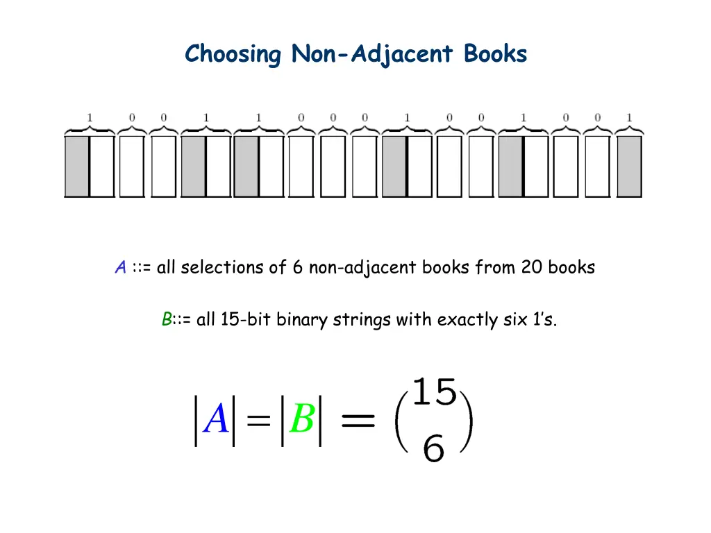 choosing non adjacent books 2