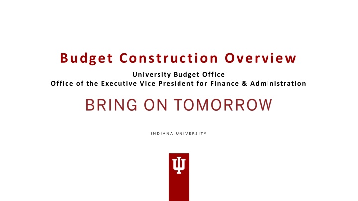 budget construction overview
