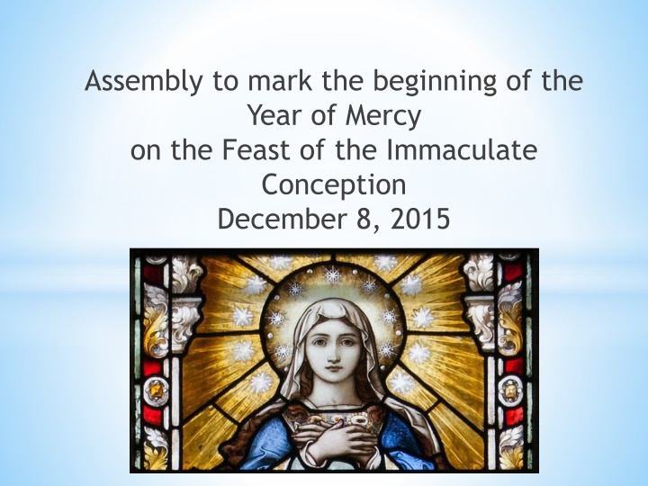 assembly to mark the beginning of the year