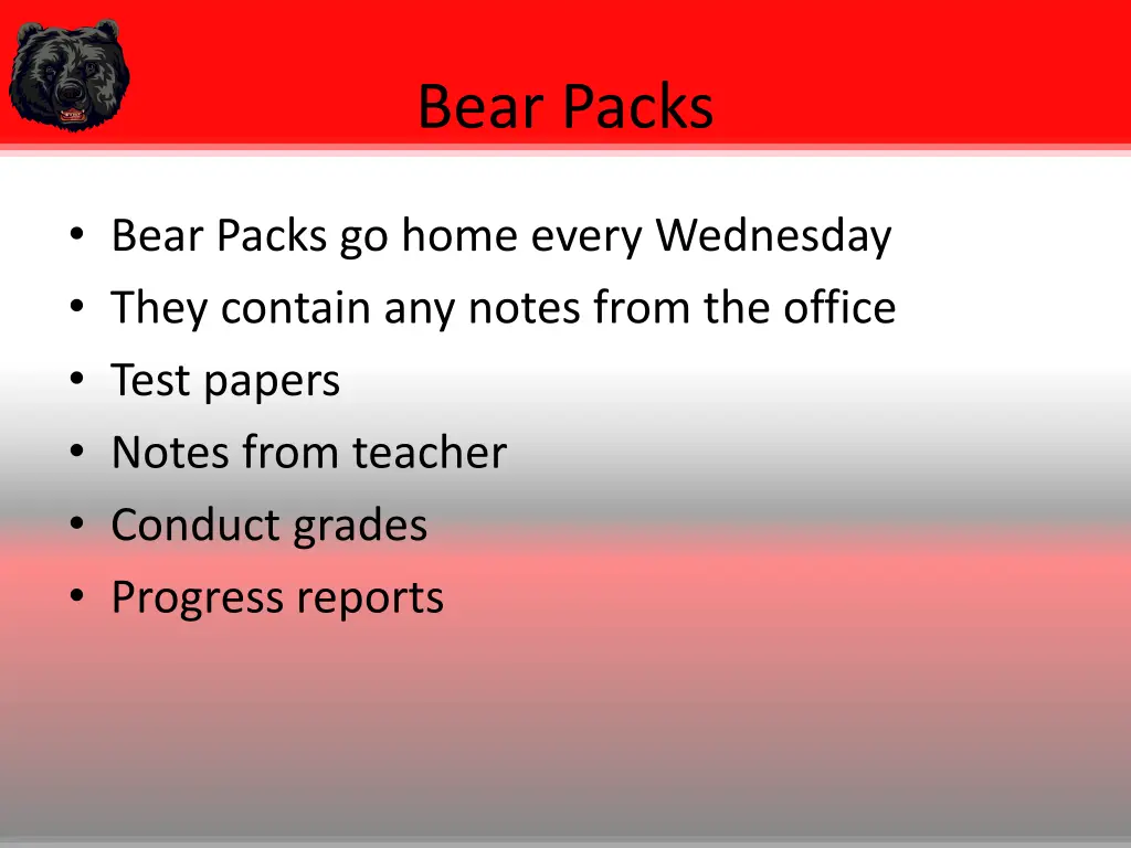 bear packs