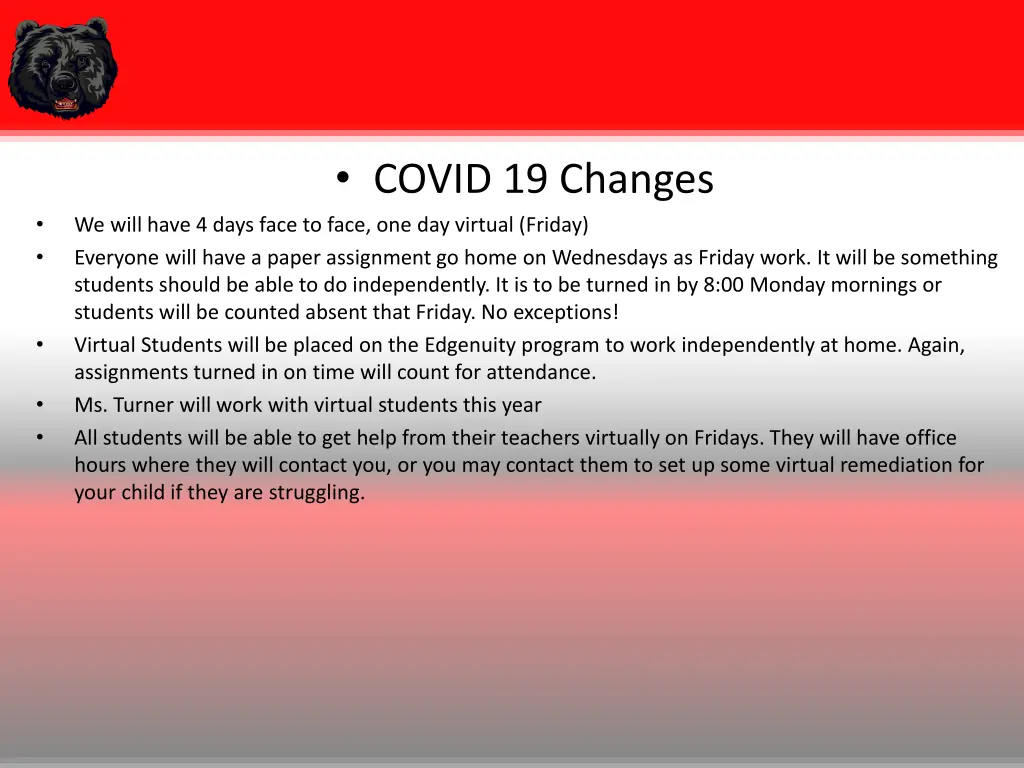 covid 19 changes