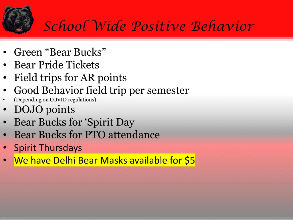 school wide positive behavior