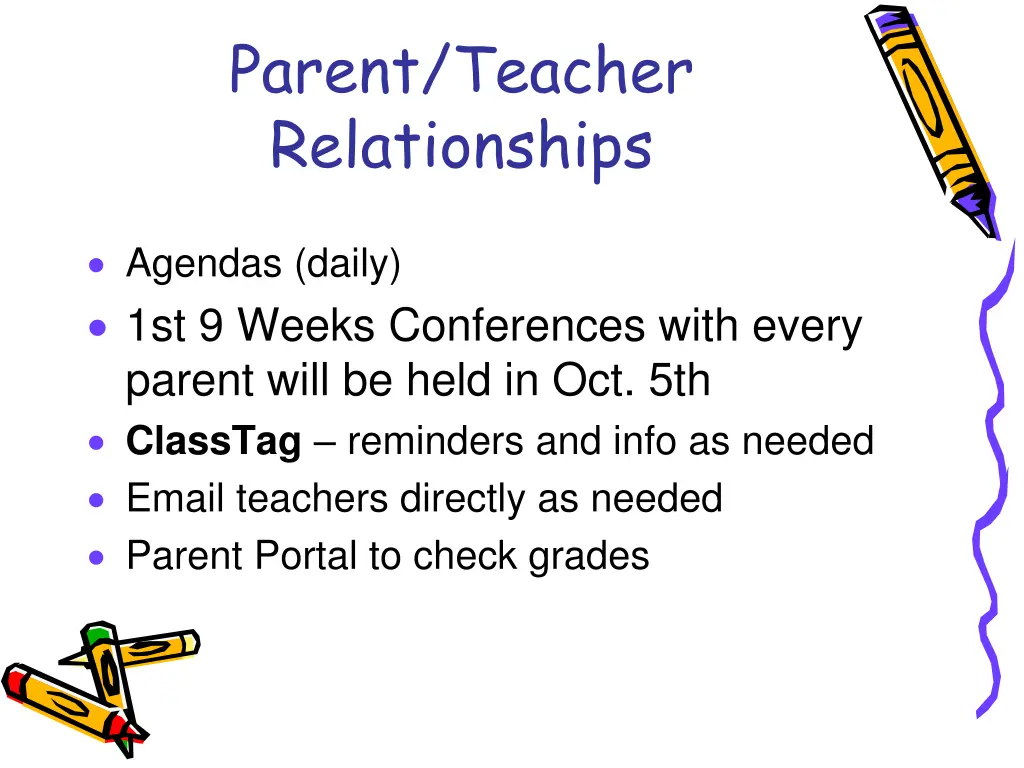 parent teacher relationships