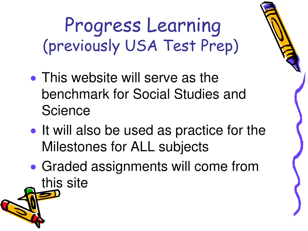 progress learning previously usa test prep