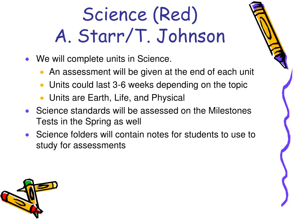 science red a starr t johnson