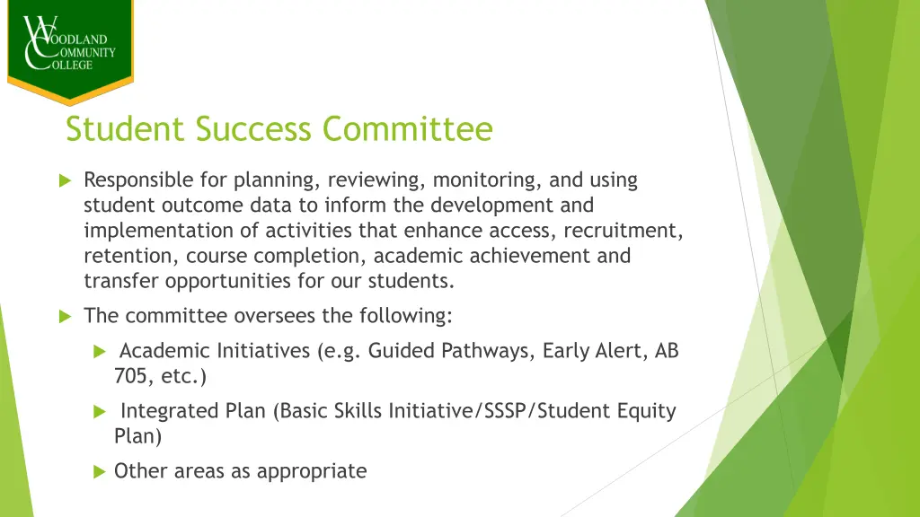 student success committee