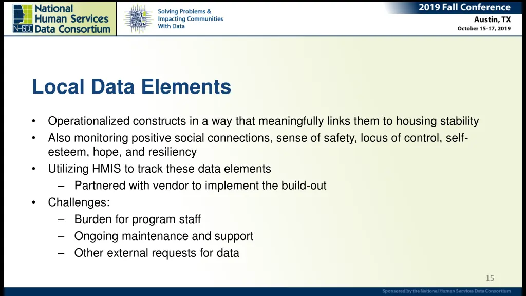 local data elements 1
