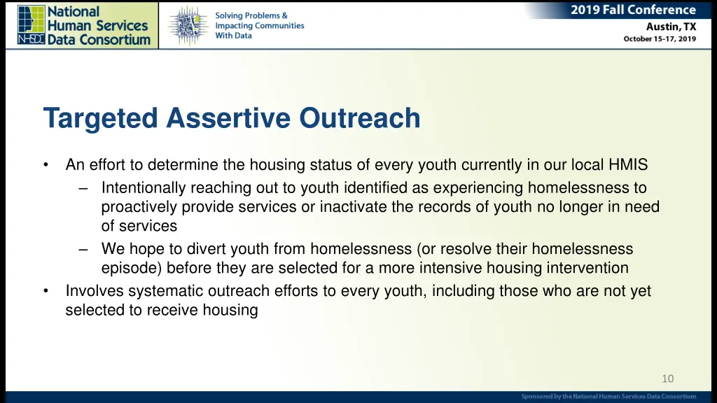 targeted assertive outreach