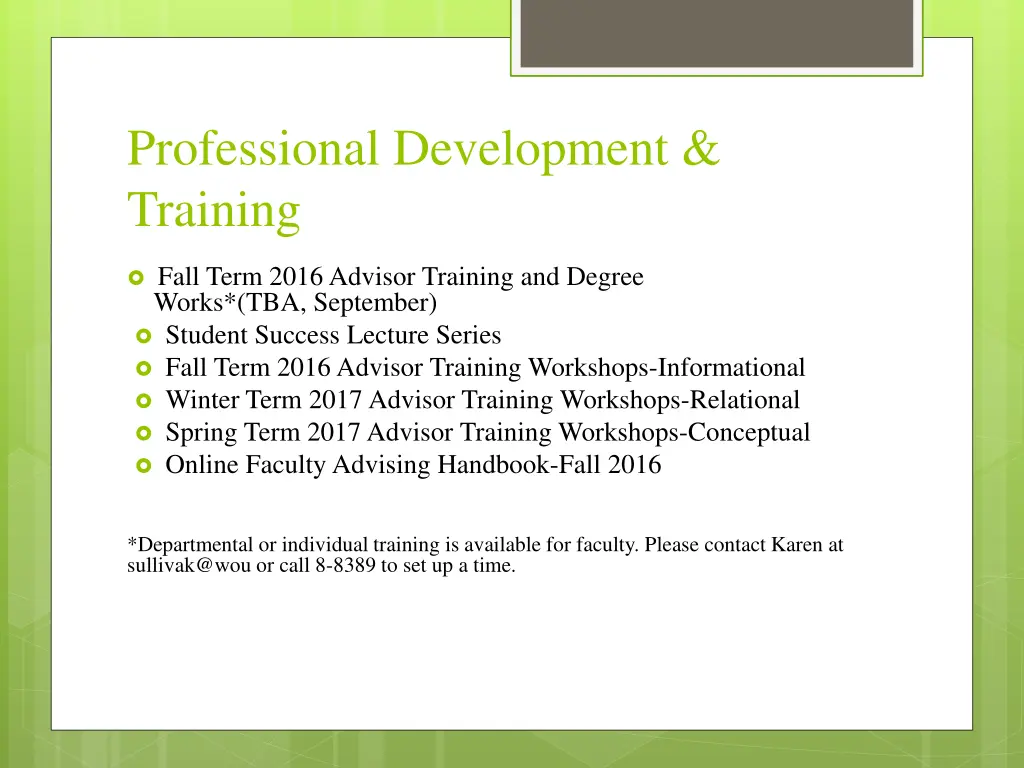 professional development training 1