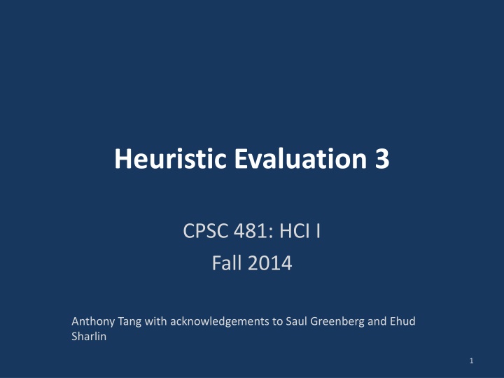 heuristic evaluation 3