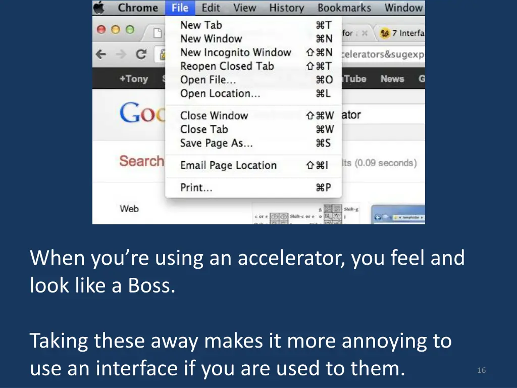 when you re using an accelerator you feel