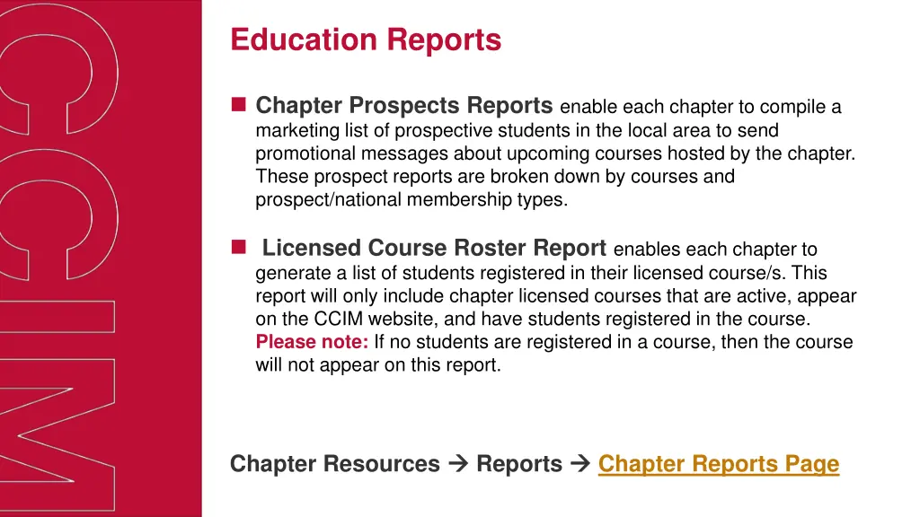 education reports