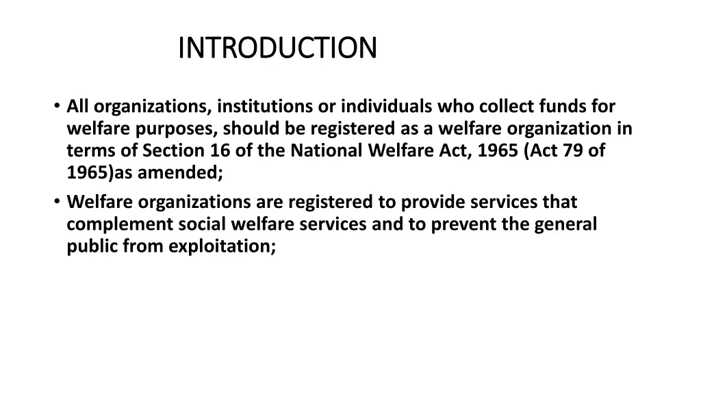 introduction introduction