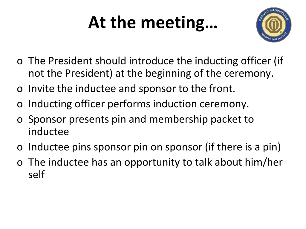 at the meeting