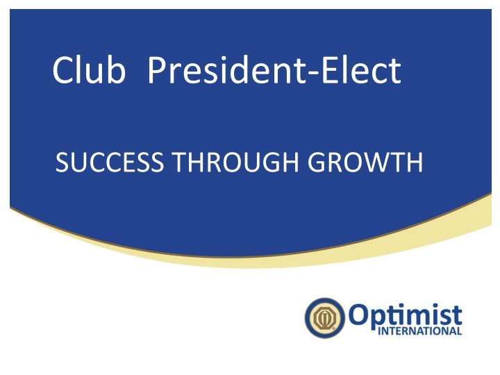 club president elect