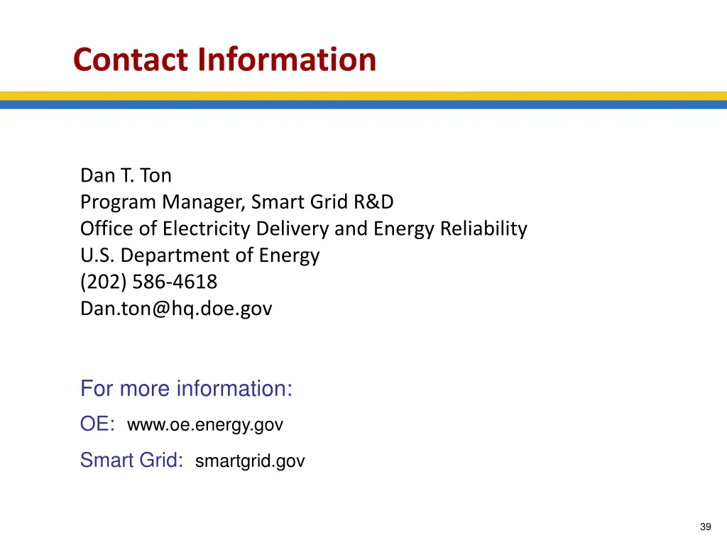 contact information