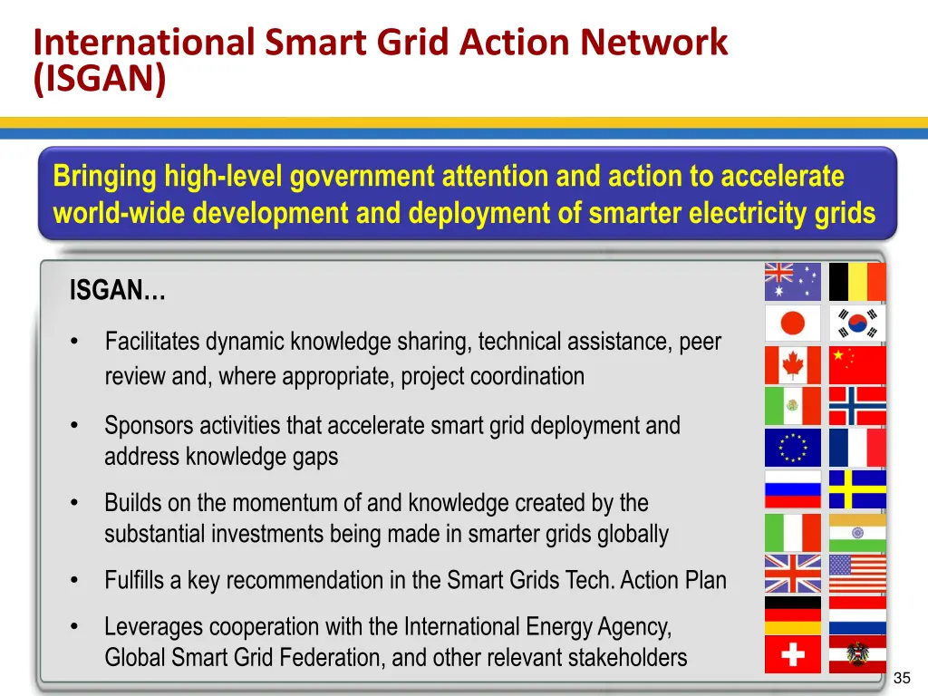 international smart grid action network isgan