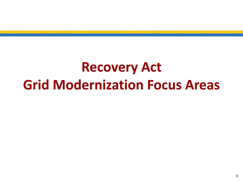 recovery act