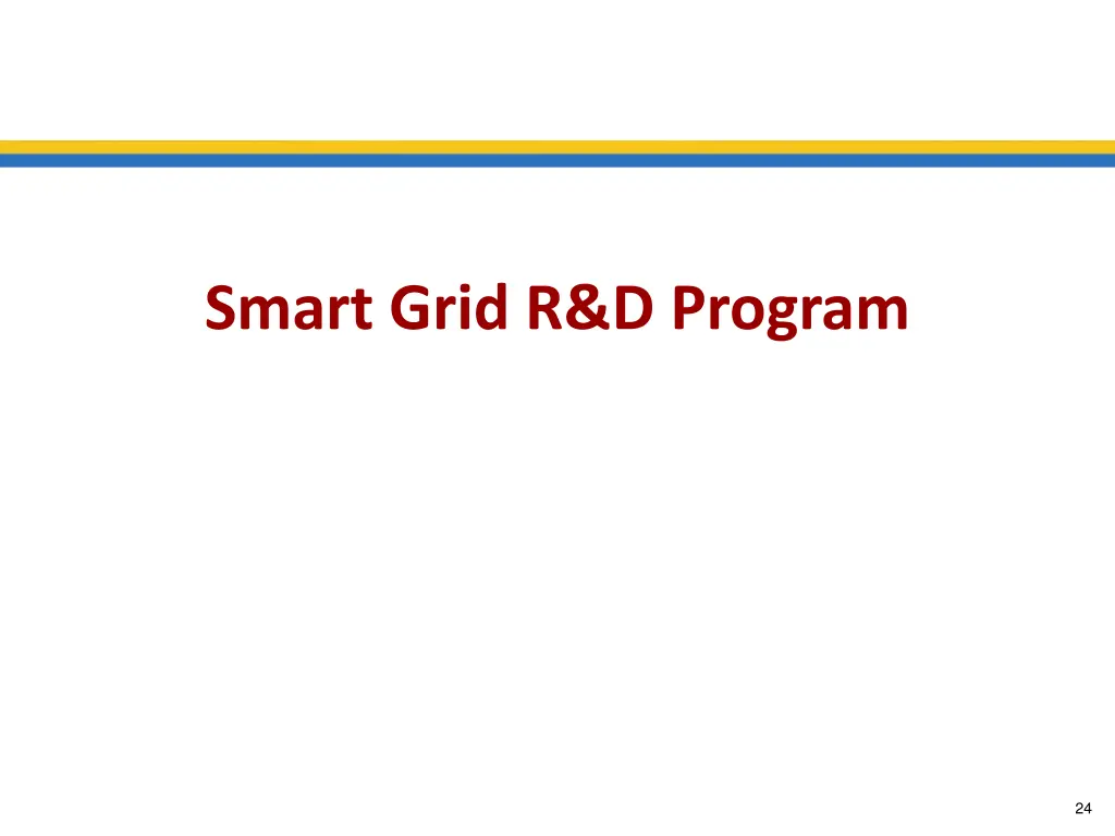 smart grid r d program