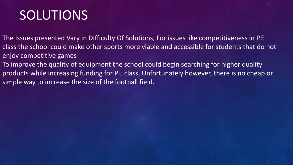 solutions