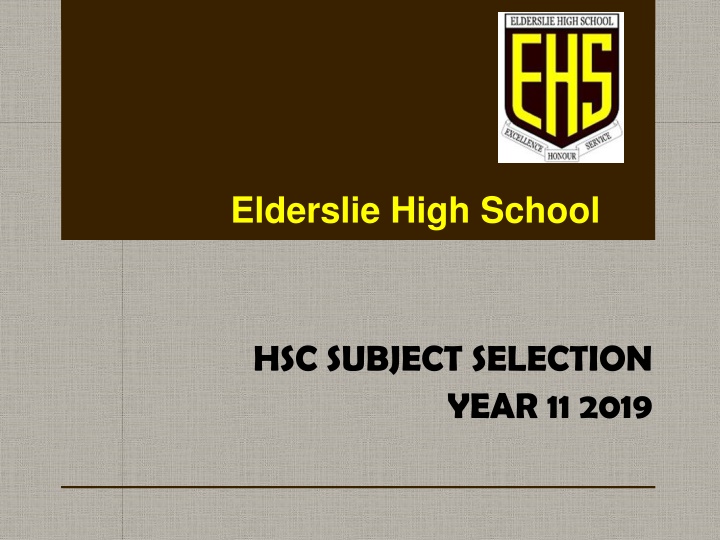 elderslie high school