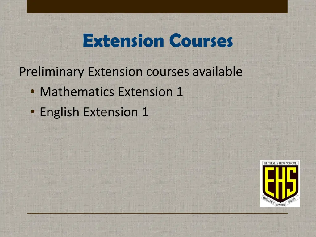extension courses 1