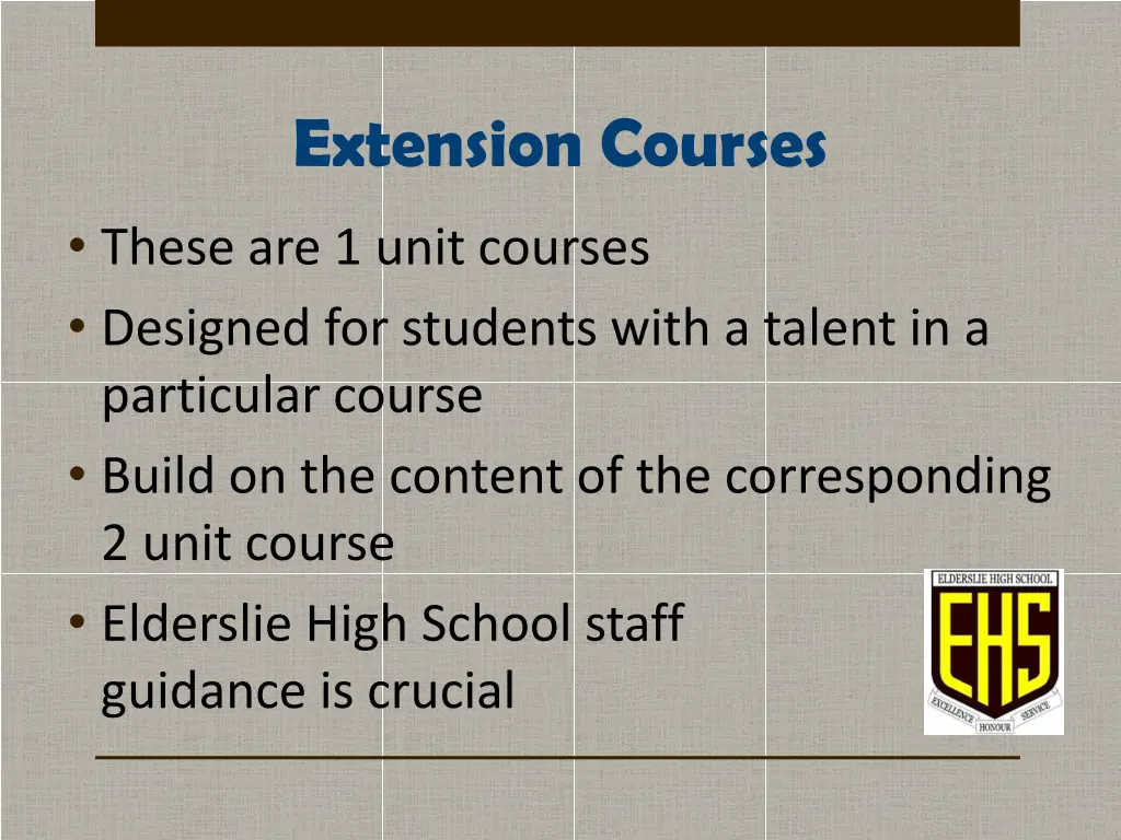 extension courses