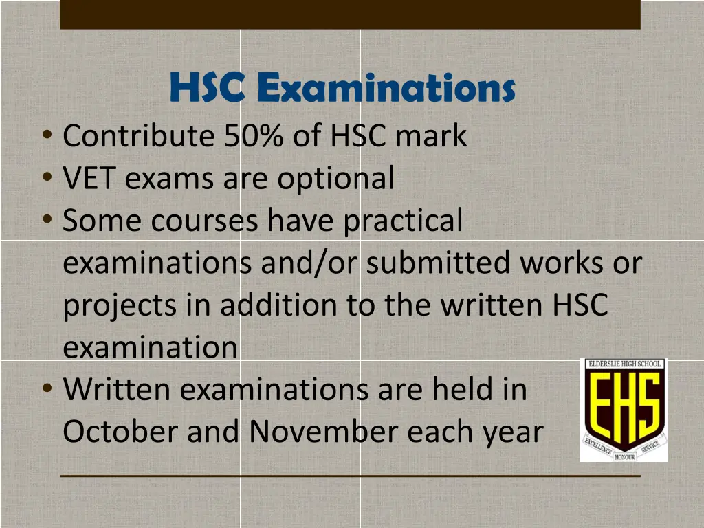 hsc examinations contribute 50 of hsc mark