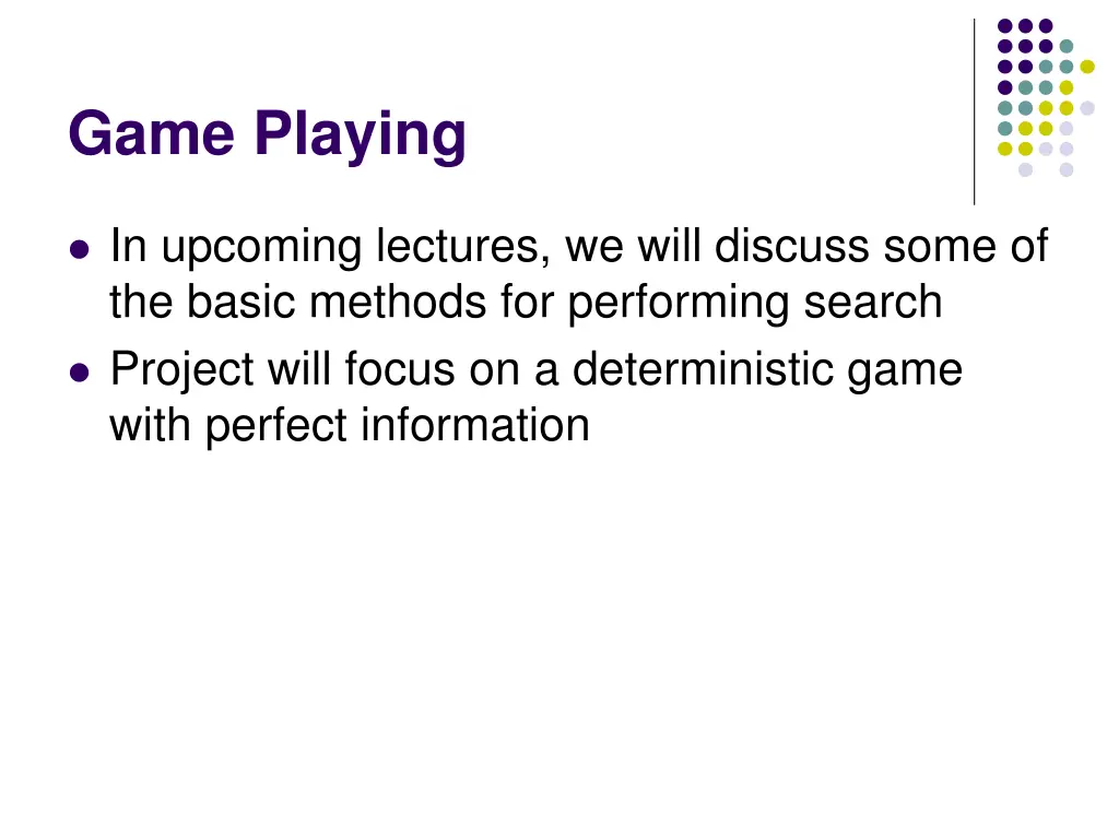 game playing 1