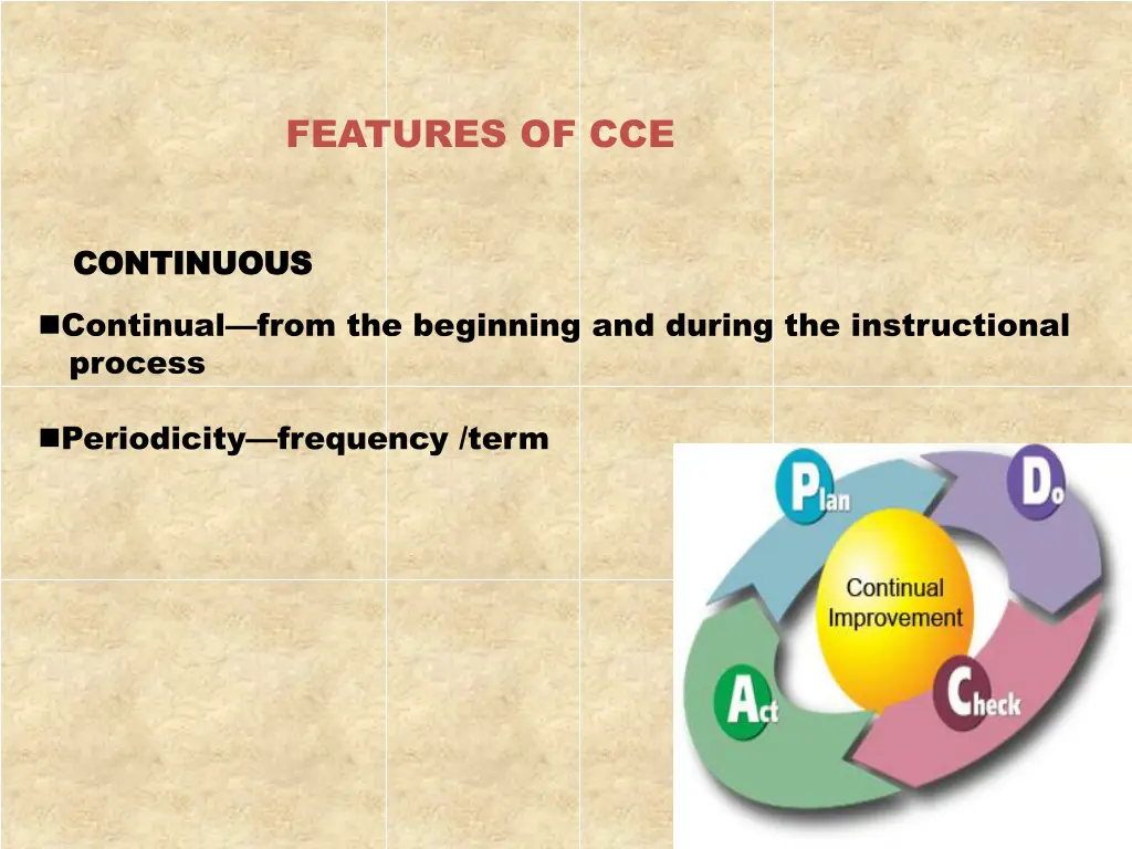 features of cce