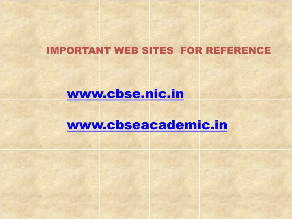 important web sites for reference