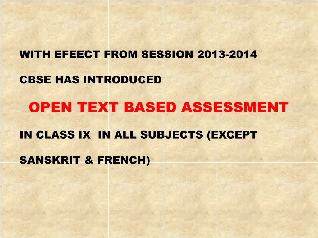 with efeect from session 2013 2014