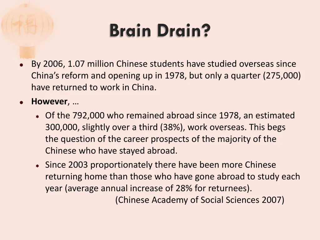 brain drain