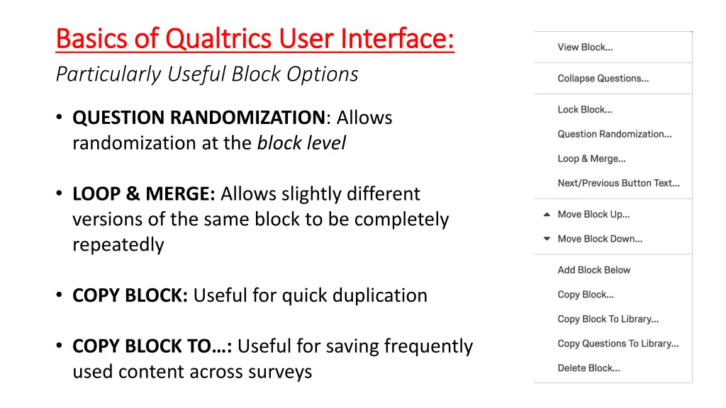 basics of basics of qualtrics particularly useful