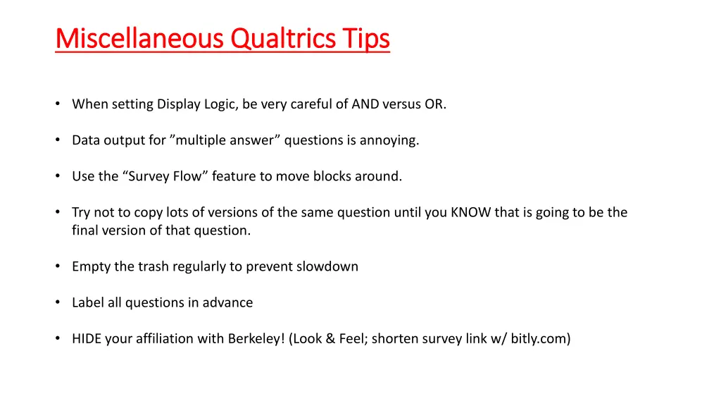 miscellaneous miscellaneous qualtrics