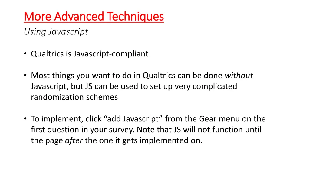 more advanced techniques more advanced techniques 5